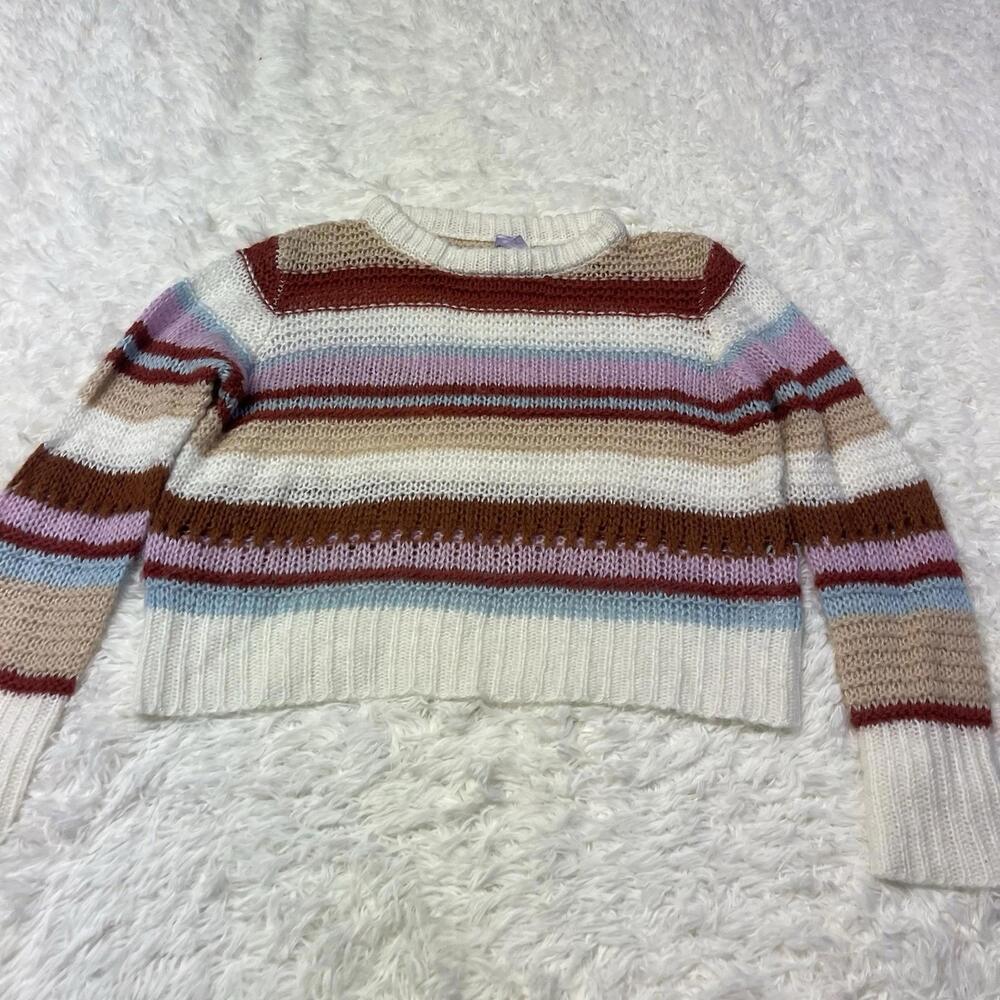 Alya Crochet Knit Women Sweater Size Medium